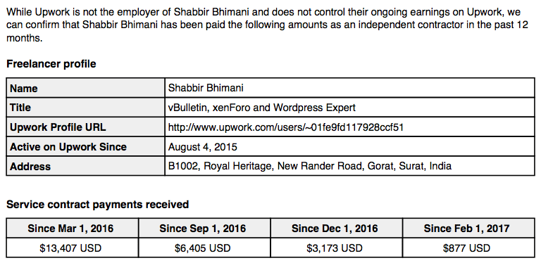 Individual Profile on Upwork Earnings More Than Agency