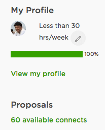 Shabbir Bhimani's Upwork Connects