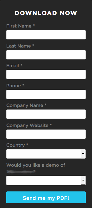 simple form to increase user signups