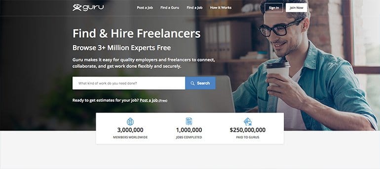 freelancing site guru