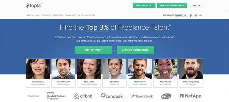 freelancing site toptal