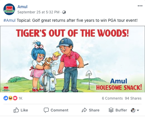 Facebook Content Ideas from Amul