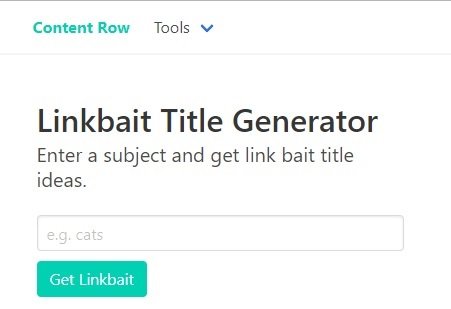 LinkBait blog title generator