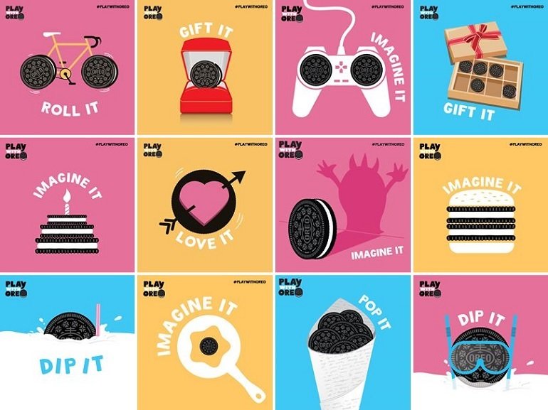 Oreo viral series of images on Facebook