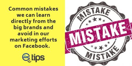 Facebook Marketing Mistakes