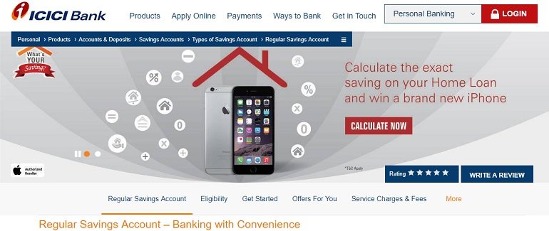 ICICI Regular Savings Account