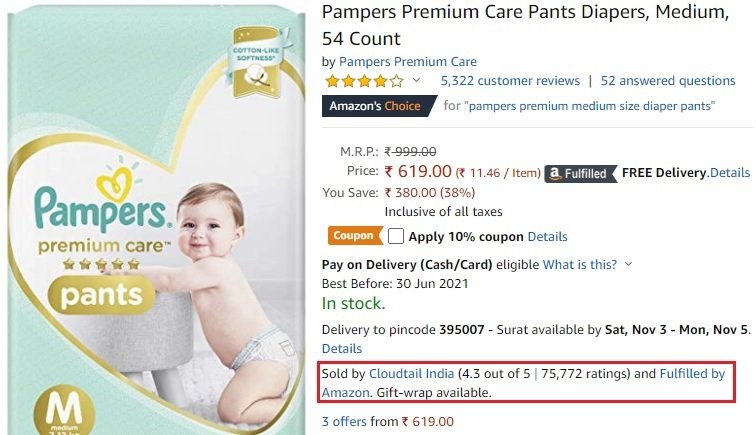 Pamers Diapers