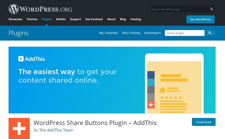 AddThis WordPress Plugin