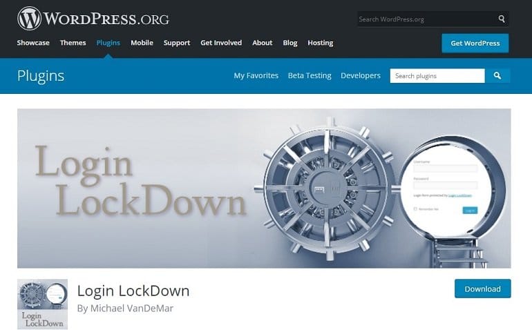 Login LockDown WordPress plugin