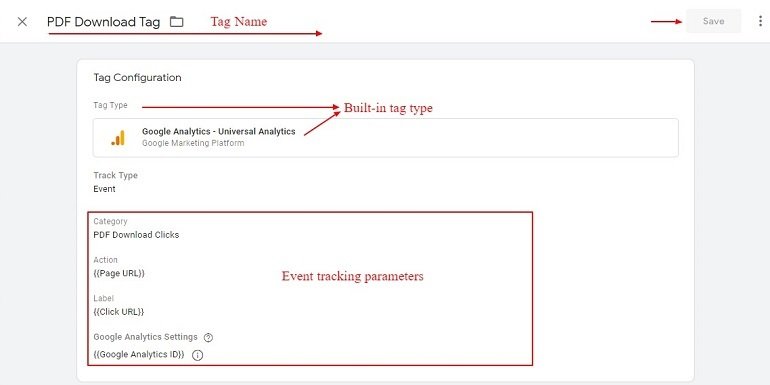 PDF download tag using google Tag manager