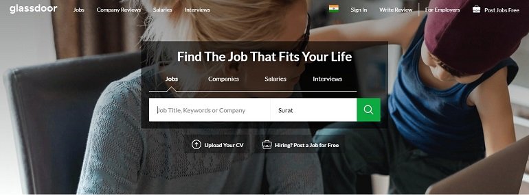 Glassdoor job search