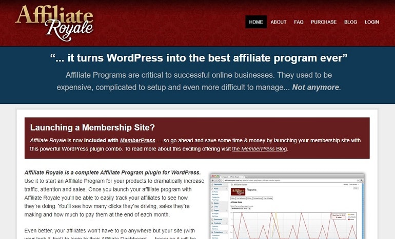 Affiliate royale wordpress affiliate manager plugin