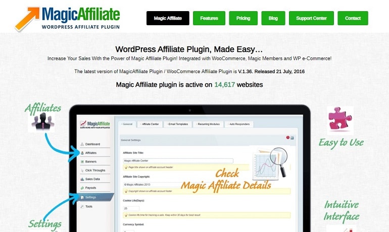 Magic affiliate wordpress plugin