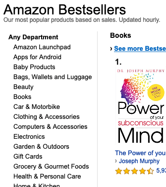 Choose the Bestsellers to Become Better Amazon India Affiliate