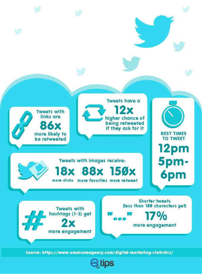 twitter stats infographic for biztips.co
