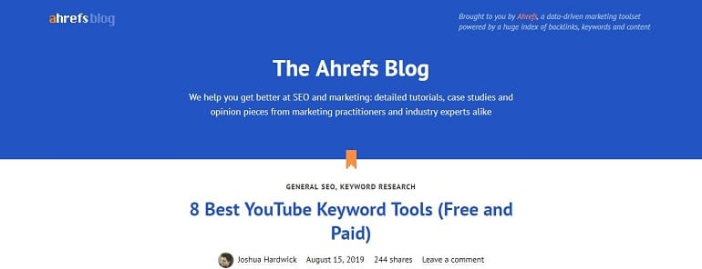 SEO Blog by Ahrefs - Link Building Strategies & SEO Tips