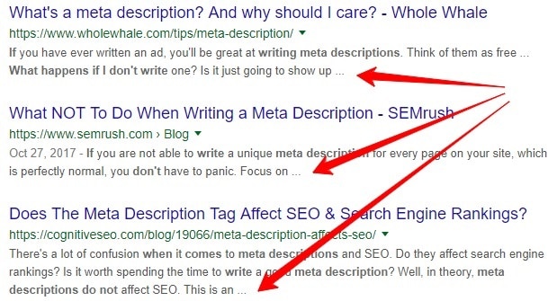 what if there is no meta description