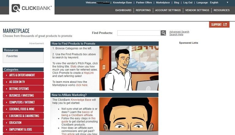 Clickbank Affiliate marketplace