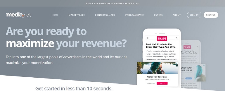 Contextual Advertising Programmatic Platform Media net