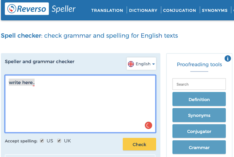 reverso-spell-checker