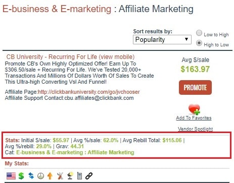 Clickbank Affiliate Search Marketplace