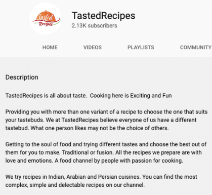 tasted-recipes-channel-description