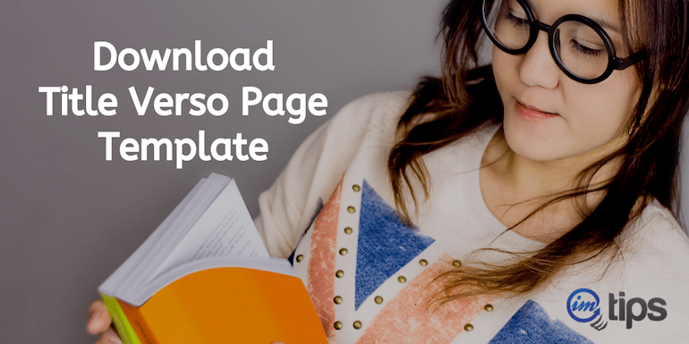 Download Title Verso Page Template For ISBN