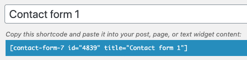 add contact form to recipe blog