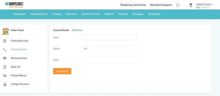 contact details shopclues