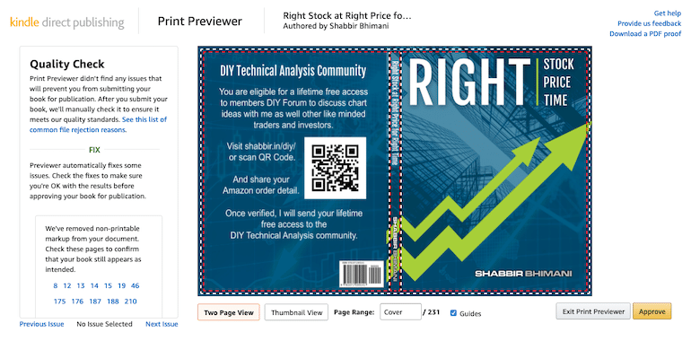 Preview your book for final output in Amazon KDP