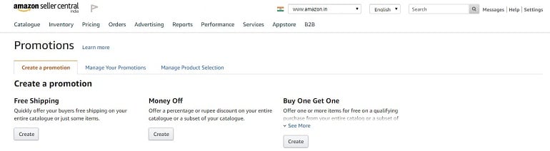 promotion tools in amazon india