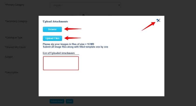 upload attachments in bulk product listing in paytm