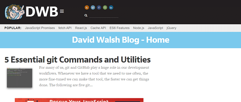 David Walsh Blog - JavaScript