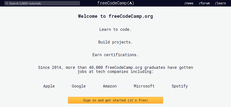 Learn to code freeCodeCamp org