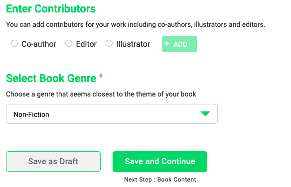 Other Contributors and Genre Details