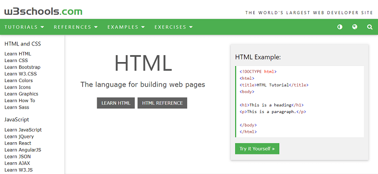 W3Schools Online Web Tutorials