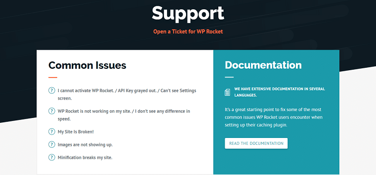 WP Rocket Support Find Answers Get Help Open A Ticket