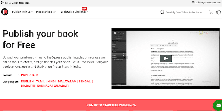 How to Self Publish a Book in India With Notionpress