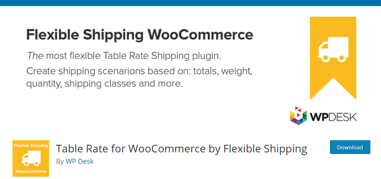 Table Rate for WooCommerce by Flexible Shipping – WordPress plugin