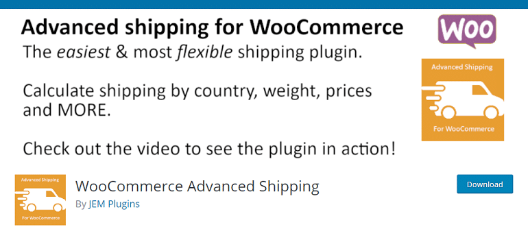 WooCommerce Advanced Shipping – WordPress plugin