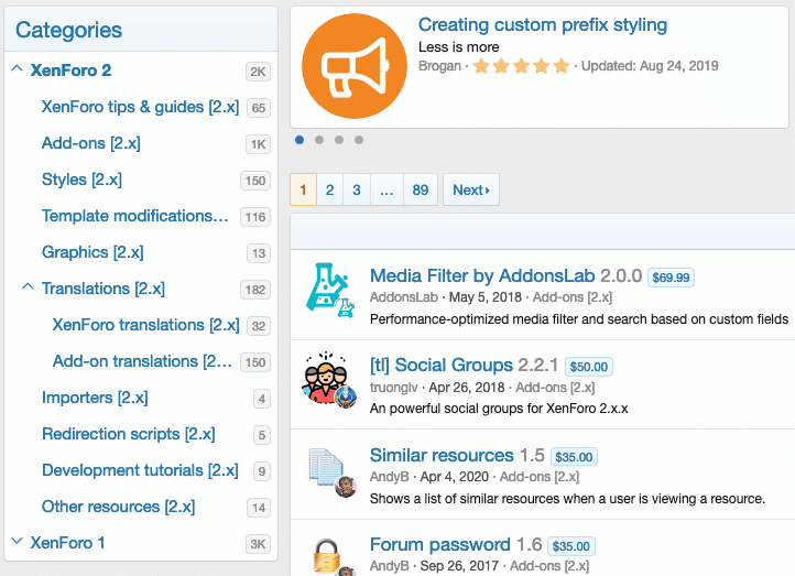 XenForo Addons
