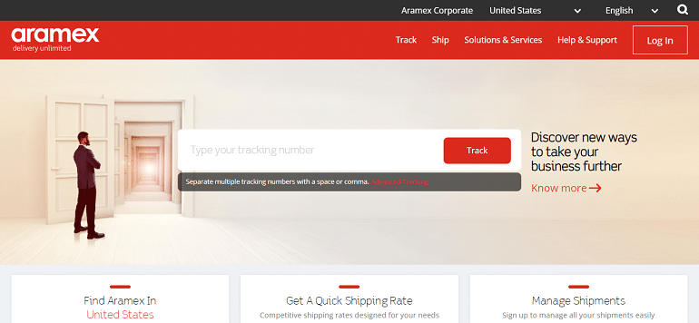 aramex shipping and logistics india