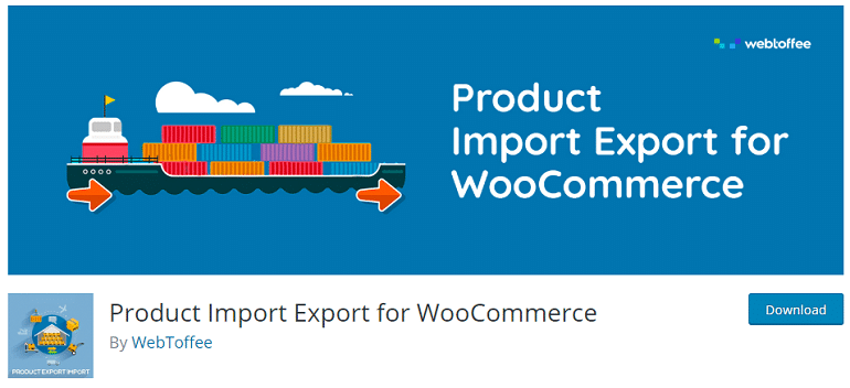 product import export woocommerce wordpress plugin