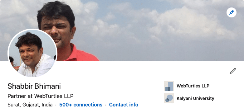 Shabbir Bhimani LinkedIn