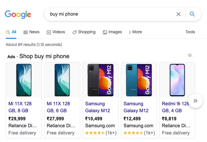 Shopping Ads by Google
